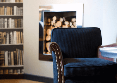 Pub interior featuring contract furniture and bespoke fixed seating.