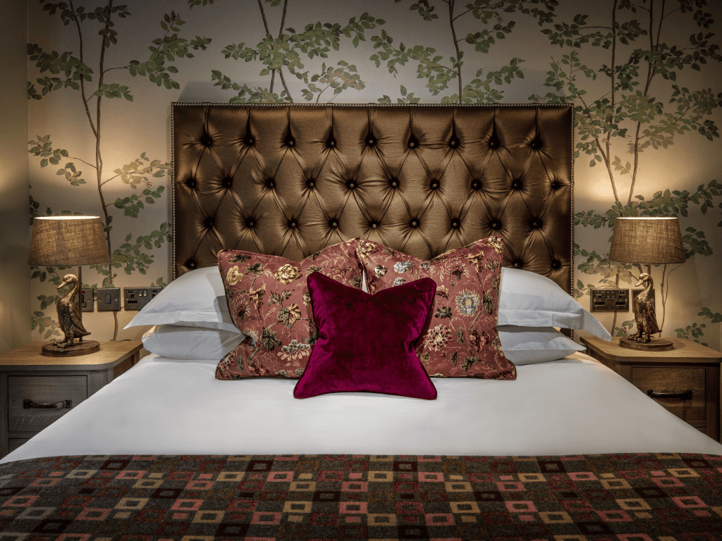 Bespoke headboards, contract furniture, and soft furnishings at The Millstone Mellor, creating a stylish and comfortable interior.