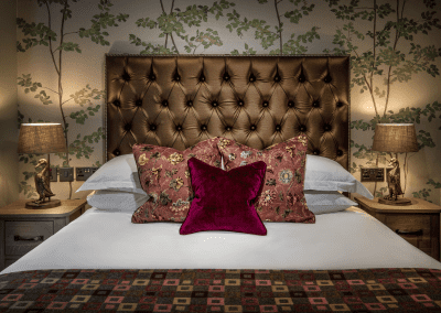 Bespoke headboards, contract furniture, and soft furnishings at The Millstone Mellor, creating a stylish and comfortable interior.