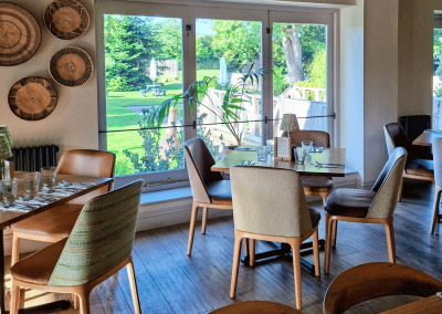 Interior of The Griffin Inn Swithland, featuring contract furniture and soft furnishings, blending heritage charm with contemporary comfort.