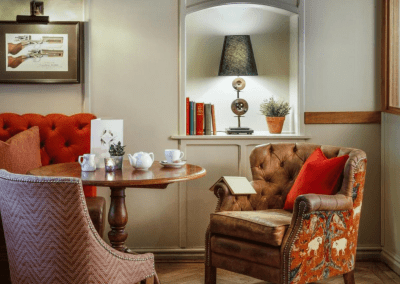 Bespoke headboards, contract furniture, and soft furnishings for a country hotel, creating a stylish and comfortable interior.