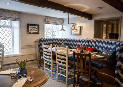 Bespoke headboards, contract furniture, and soft furnishings for a country hotel, creating a stylish and comfortable interior.