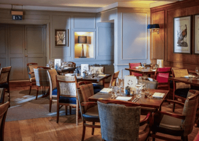 Bespoke headboards, contract furniture, and soft furnishings for a country hotel, creating a stylish and comfortable interior.