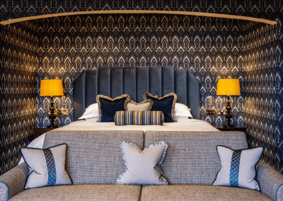 Bespoke hotel furniture featuring bright and modern tones, durable finishes and a welcoming contemporary style for guests.
