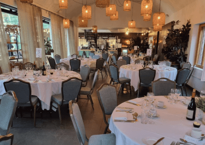 Bespoke curtains and soft furnishings for cafes, in bright and neutral colours to create an inviting and contemporary feel.