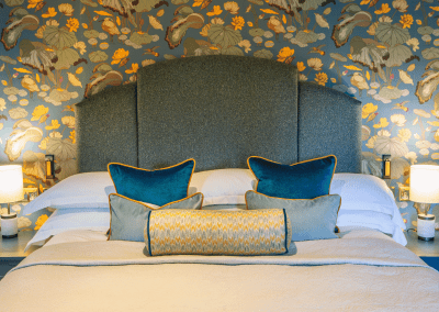 Bespoke hotel furniture featuring bright and modern tones, durable finishes and a welcoming contemporary style for guests.