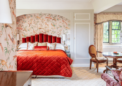 Bespoke hotel furniture featuring bright and modern tones, durable finishes and a welcoming contemporary style for guests.