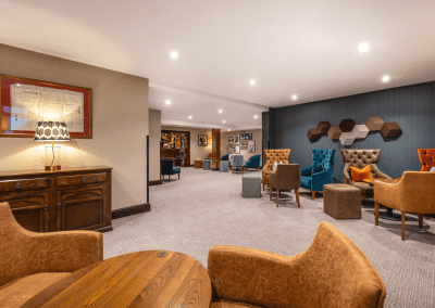 Bespoke restaurant and lounge furniture in bright tones, rich textures and contemporary style for a warm and welcoming guest experience.
