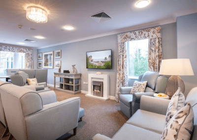 Interior picture of Signature Care Homes, featuring calming and comfortable furniture in a range of rooms, to support senior living.