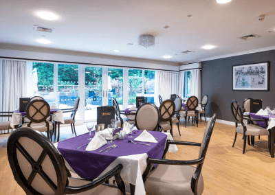Interior picture of Signature Care Homes, featuring calming and comfortable furniture in a range of rooms, to support senior living.