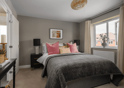 Interiors of Cameron Homes show homes featuring bespoke curtains and blinds by Jameson Seating, complementing family-friendly, modern living spaces.
