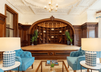 Bespoke lounge furniture at Enterprise Retirement Living communal areas, featuring comfortable seating and elegant, durable designs.