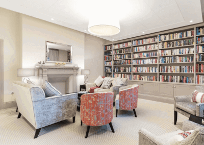 Bespoke lounge furniture for retirement communal areas, featuring comfortable seating and elegant, durable designs.