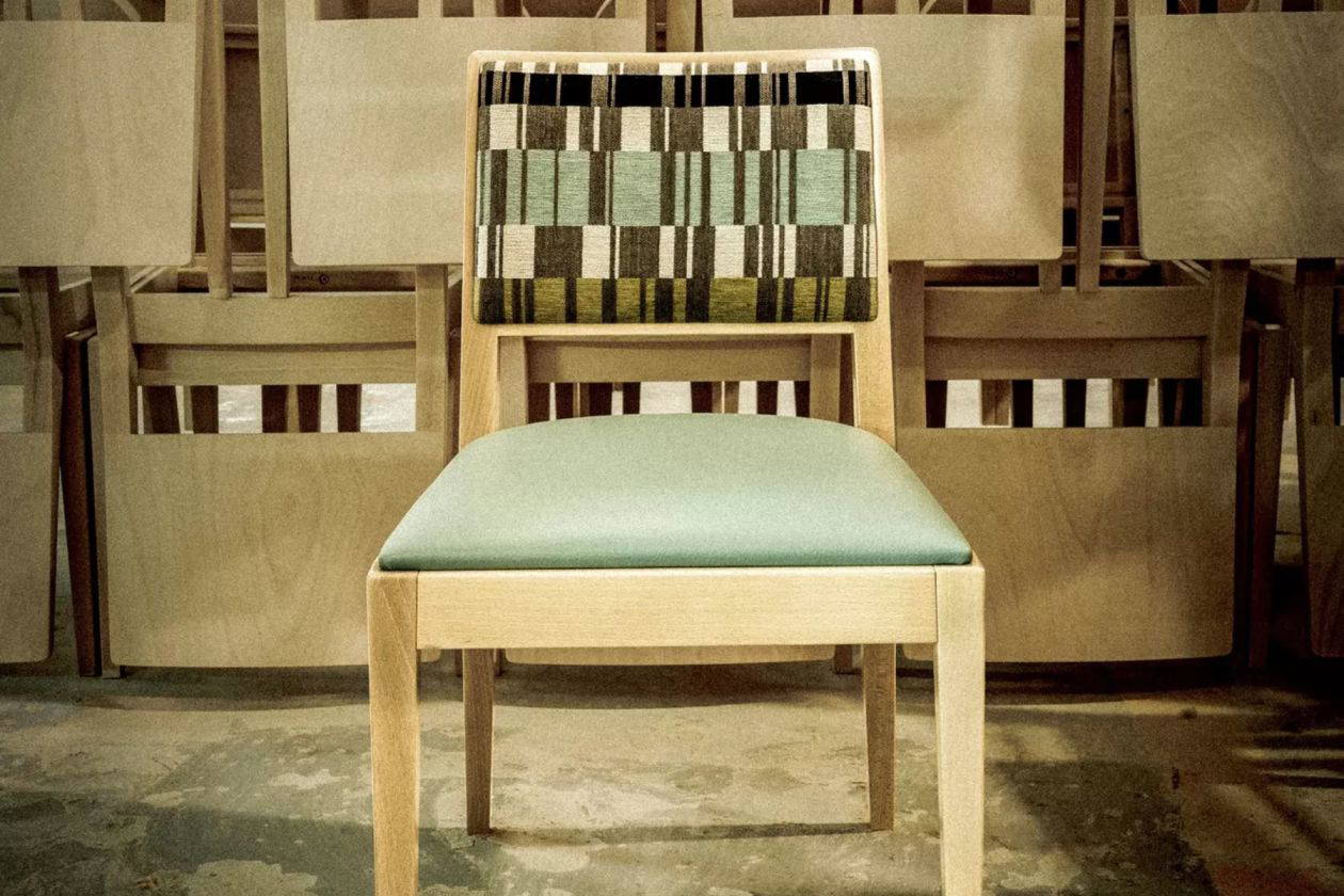 Product image of the Cibelle Collection of dining and lounge chairs