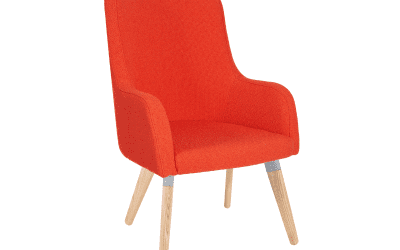 Huntington High Back Wood